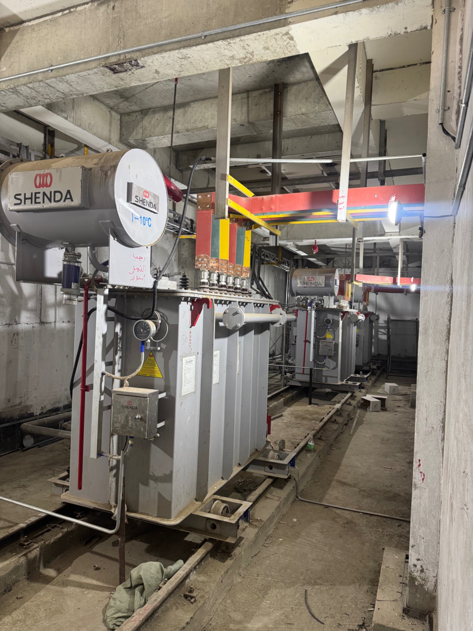 Industrial transformer installation
